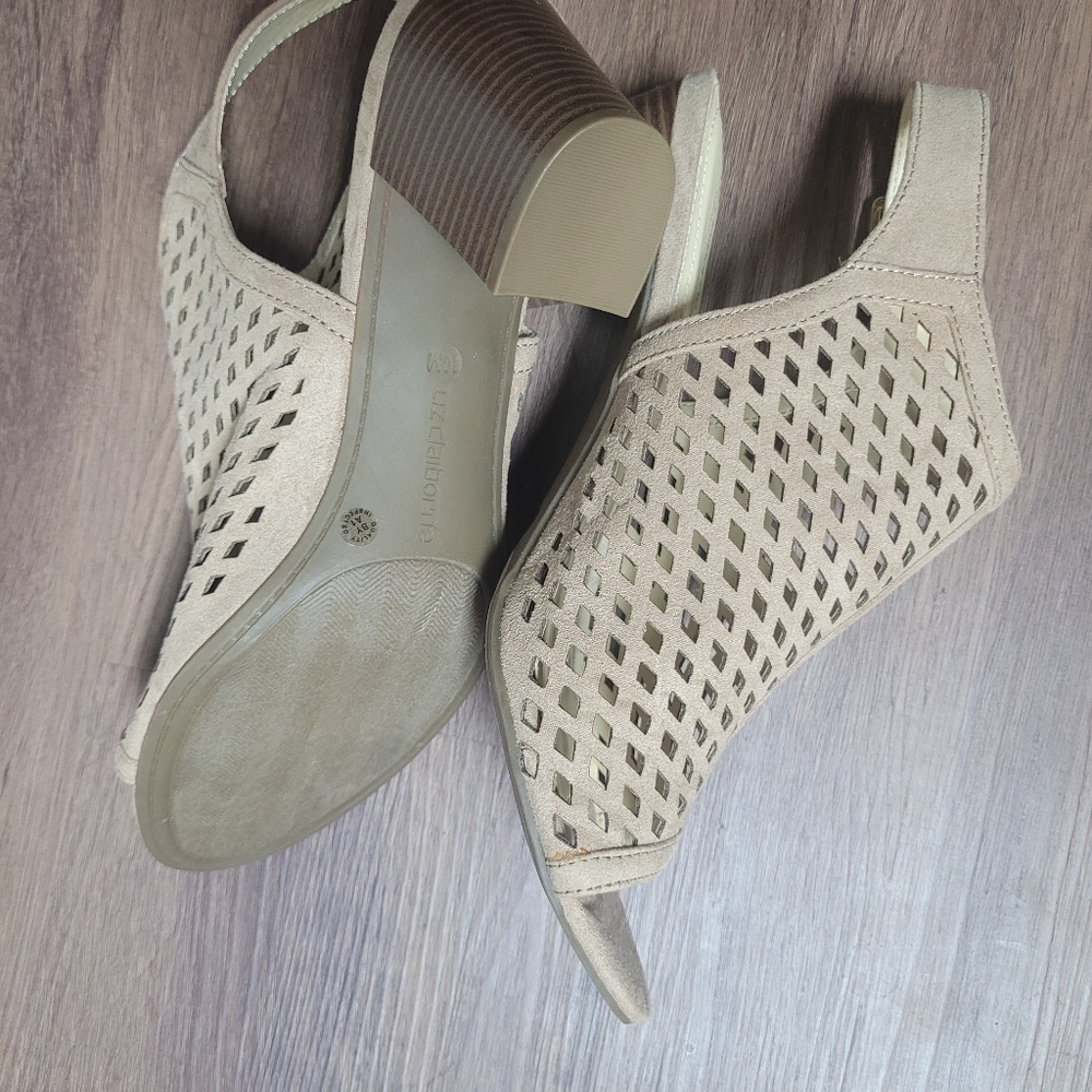 Liz Claiborne Leather top sandals,size 10M - Picture 3 of 4